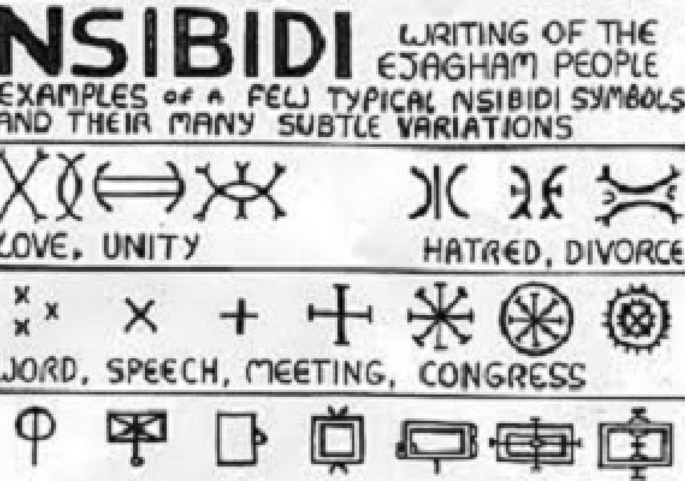 NSIBIDI: Ancient Igbo communication system and the origin of today’s Igbo Alphabets