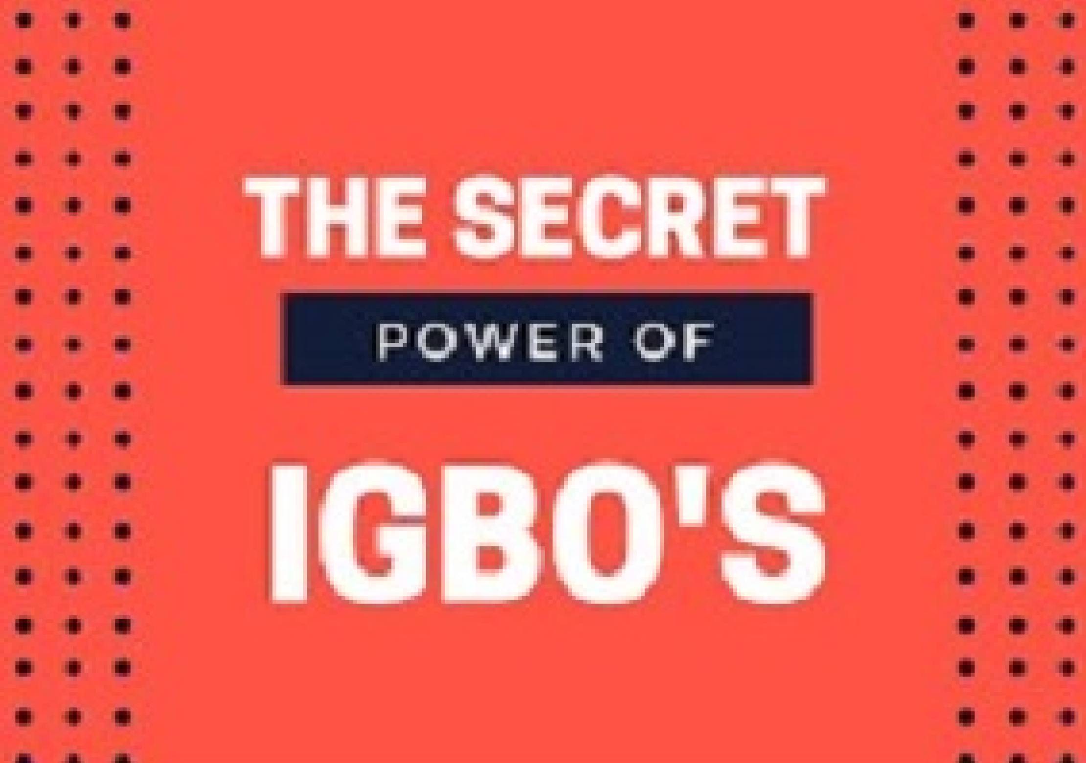 The Igbo Apprenticeship system is an all-in-one informal education system